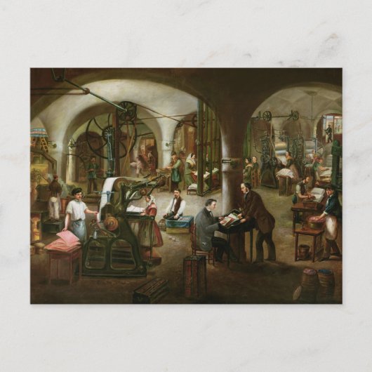 Werk in der Rue d'Aubagne, 1861 Postkarte (Vorderseite)