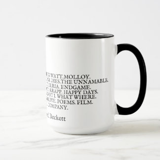 Werk Samuel Beckett zerteilt Tasse