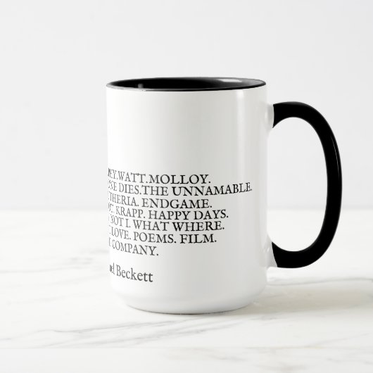 Werk Samuel Beckett zerteilt Tasse (Rechts)