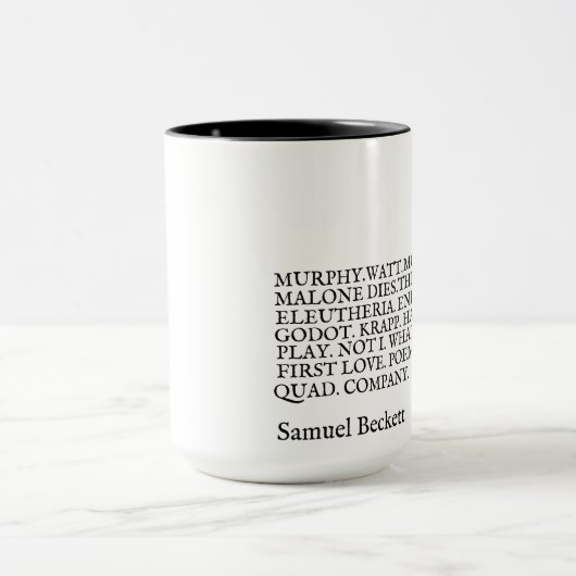 Werk Samuel Beckett zerteilt Tasse (Zentrum)