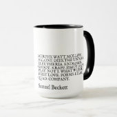 Werk Samuel Beckett zerteilt Tasse (VorderseiteRechts)