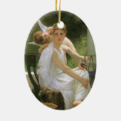 Werk unterbrochen von Bouguereau, Angel Portrait Keramikornament (Hinten)