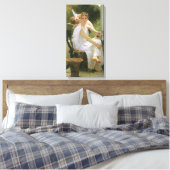 Werk unterbrochen von Bouguereau, Angel Portrait Leinwanddruck (Insitu (Schlafzimmer))