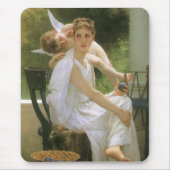 Werk unterbrochen von Bouguereau, Angel Portrait Mousepad (Vorne)