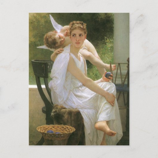 Werk unterbrochen von Bouguereau, Angel Portrait Postkarte (Vorderseite)