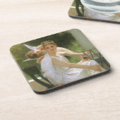 Werk unterbrochen von Bouguereau, Angel Portrait Untersetzer (Linke Seite)