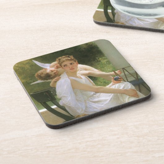 Werk unterbrochen von Bouguereau, Angel Portrait Untersetzer (Linke Seite)