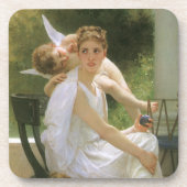Werk unterbrochen von Bouguereau, Angel Portrait Untersetzer (Vorderseite)
