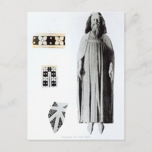 Werk von Edward III in der Kapelle von Edward Postkarte (Vorderseite)
