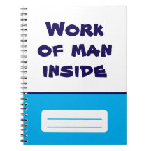 Werk von Man Inside Spiral Notebook