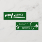 Werkbänke mit beruflich inspiriert  mini visitenkarte (Vorne/Hinten)