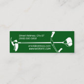 Werkbänke mit beruflich inspiriert mini visitenkarte (Rückseite)