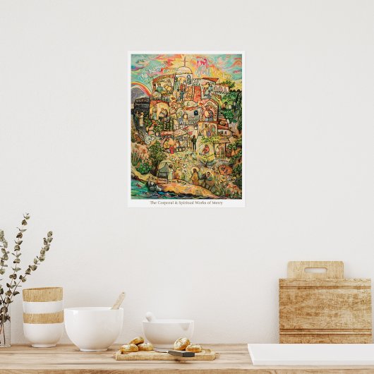 Werke des Barmherzigen Klassenzimmers Poster (Küche)