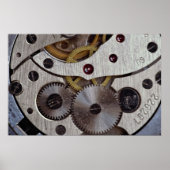 Werke einer Taschenuhr Poster (Vorne)