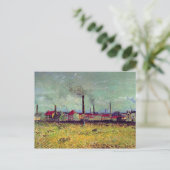 Werke in Asnières, Vincent van Gogh Postkarte (Stehend Vorderseite)
