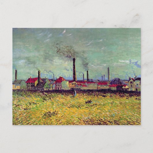 Werke in Asnières, Vincent van Gogh Postkarte (Vorderseite)