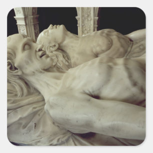 Werke von Louis XII und Anne aus der Bretagne Quadratischer Aufkleber