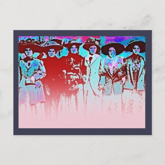 Werksfrauenstreik 1909 postkarte (Vorderseite)