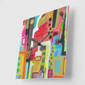 Werksschaltuhr Quadratische Wanduhr (Winkel)