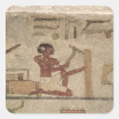 Werkstatt des Zimmermanns Quadratischer Aufkleber (Vorderseite)