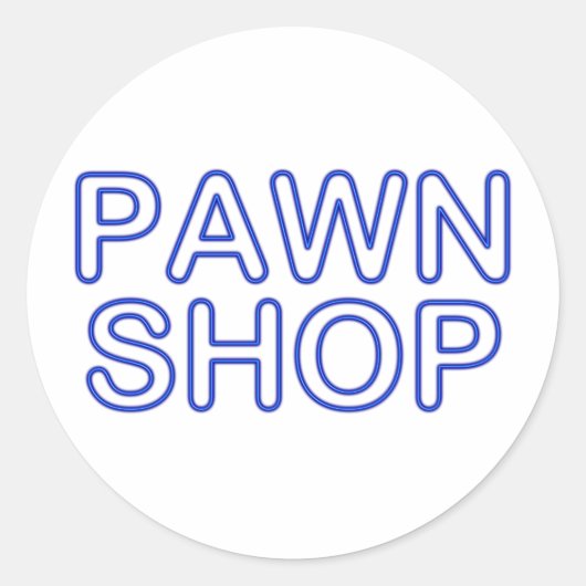 Werkstatt : elektrisches Zeichen Runder Aufkleber (Vorderseite)