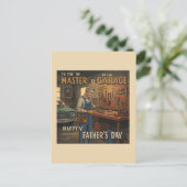Werkstatt für den Vatertag Postkarte (Stehend Vorderseite)