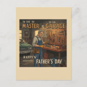 Werkstatt für den Vatertag Postkarte (Vorderseite)