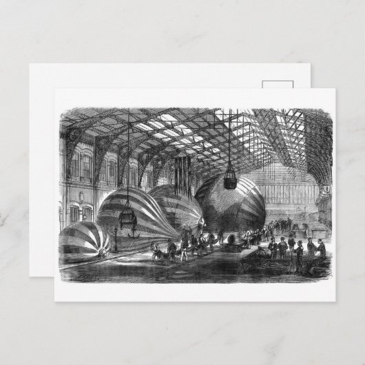 Werkstatt für die Herstellung von Briefballons Postkarte (Vorne/Hinten)