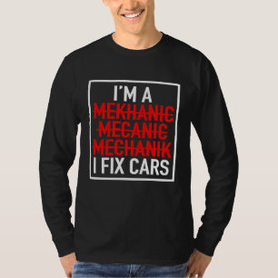 Werkstatt für humorvolle Auto-Mechanik T-Shirt