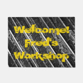 Werkstatt-Garagen-Mann-Höhlen-industrielle Fußmatte (Vorderseite)