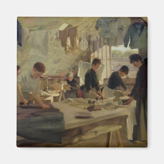 Werkstatt in Trouville, 1888 Magnet (Vorne)