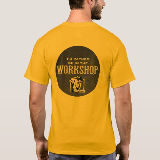 Werkstatt-Mann T-Shirt (Rückseite)