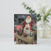 Werkstatt Santa Postkarte (Stehend Vorderseite)