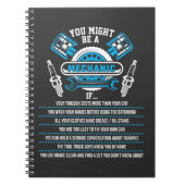 Werkstatt-Techniker für die Sonnenschutzausrüstung Notizblock (Vorderseite)