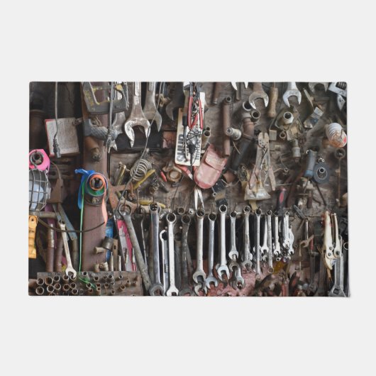 Werkstatt-Werkzeug-Anzeige Fußmatte (Vorderseite)