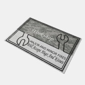 Werkstattkorrekturen Fußmatte (Schrägansicht)