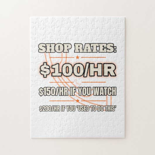 Werkstattkosten 100$/Std. — Puzzle (Vertikal)