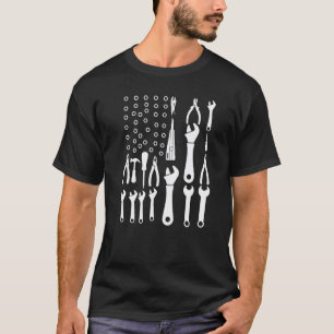 Werkstattmechaniker-Flagge Patriot Cool Mechaniker T-Shirt