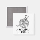 Werkstoff-Strickpuppe Magnet (Vorderseite/Rückseite)