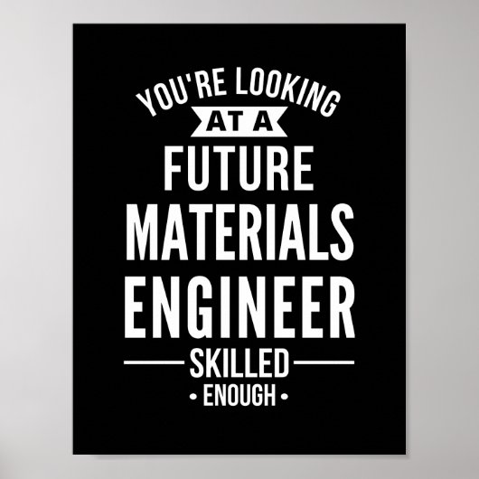 Werkstoffgeschenk Poster (Vorne)