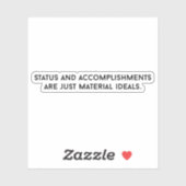 Werkstoffideen für Vinyl-Aufkleber nach Maß Aufkleber (Blatt)