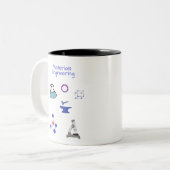 Werkstoffingenieur Chemieingenieurwesen Zweifarbige Tasse (Vorderseite Links)