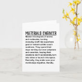 Werkstoffingenieur Karte (Gelbe Blume)