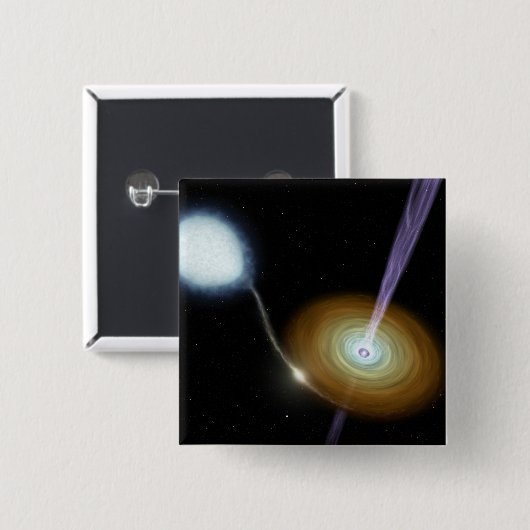 Werkstoffstrahlen Button (Vorne & Hinten)