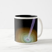 Werkstoffstrahlen Zweifarbige Tasse (VorderseiteRechts)