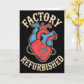 Werksüberholtes Herz Offene-Herz-Bypass-Operation  Karte (Gelbe Blume)