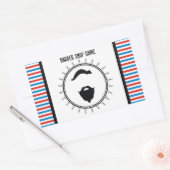 Werksvorlage Rechteckiger Aufkleber (Umschlag)