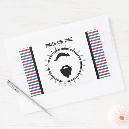 Werksvorlage Rechteckiger Aufkleber (Umschlag)