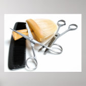 Werkzeug für alte Friseure Poster (Vorne)