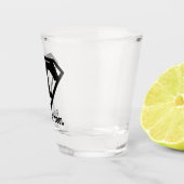 Werkzeug Mann Held Schnapsglas (Rechts)